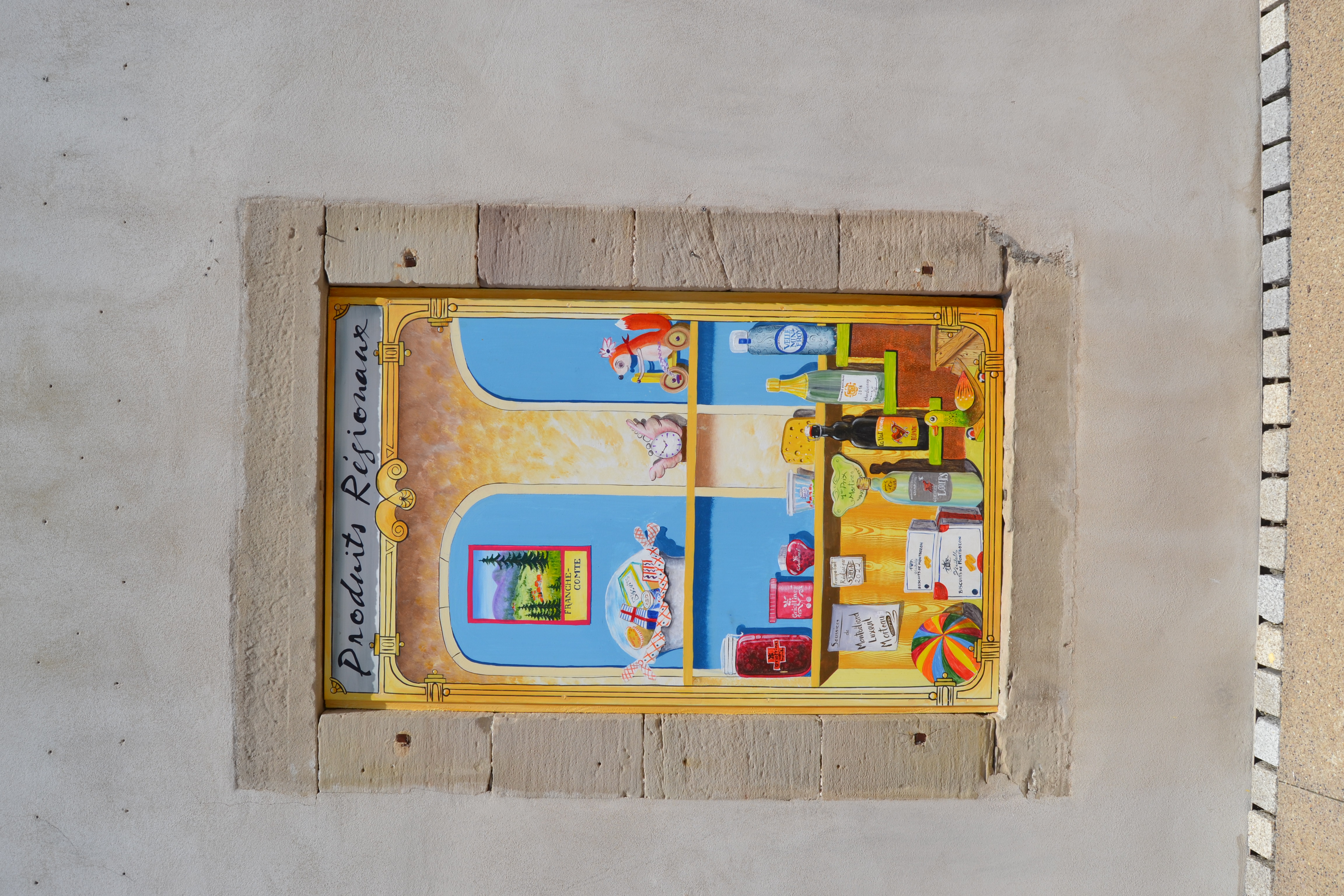 Panneau " produits régionaux "